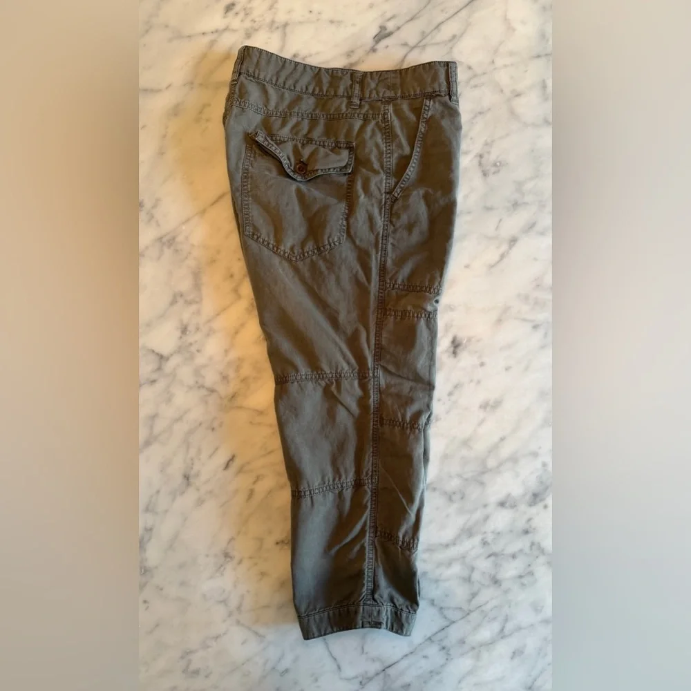 J. Crew Cotton Linen Cargo Crop Pants - Women’s Size 10 “City Fit” - Picture 4 of 12